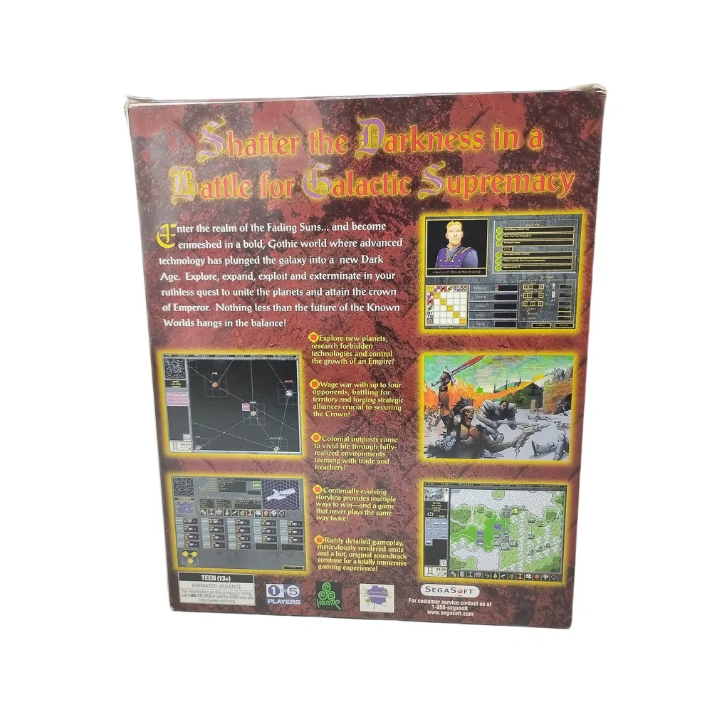 SegaSoft Emperor of the Fading Suns 1996 PC Big Box 4X Strategy Space Simulation